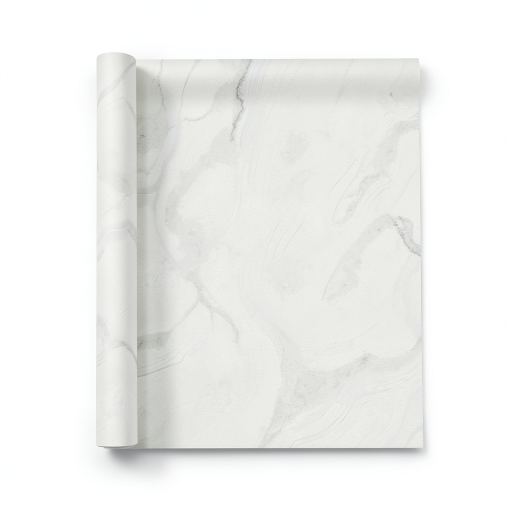 Marble Wallpaper 10m x 1.06m Off White Color, Model 84658