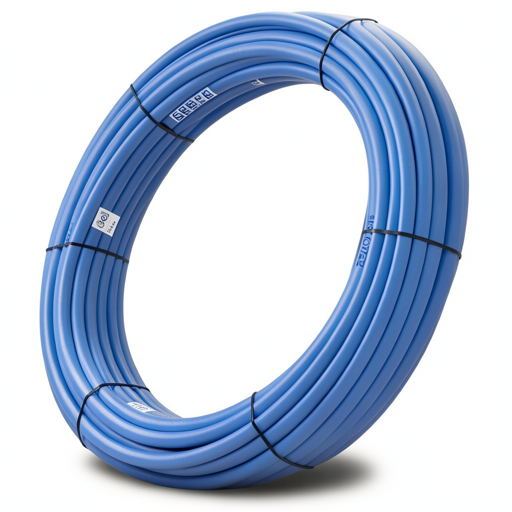 أنابيب HDPE PE 100 ضغط 12.5 بار قطر خارجي 25 مم سمك 1.9 مم لون أزرق | نيبروبلاست