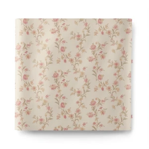 Italian Wallpaper Floral Design Beige Color, Size 10mx0.53m, Model Z66803