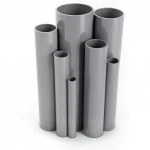 UPVC Pipes Modern Technology Nominal Pressure 6/20 Bar Outside Diameter 200 mm Thickness 5.9 mm Gray Colour