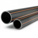 Al-Rajhi HDPE Pipes   Outside Diameter   50 mm Thickness 3 mm Color Black With Orange stripes   