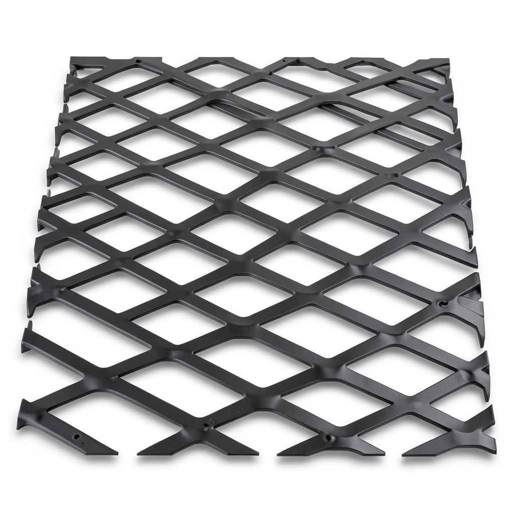 Hot Rolled Black Steel Expanded Metal Mesh Thickness 2.8 mm Width 2.44 m Length 7 m