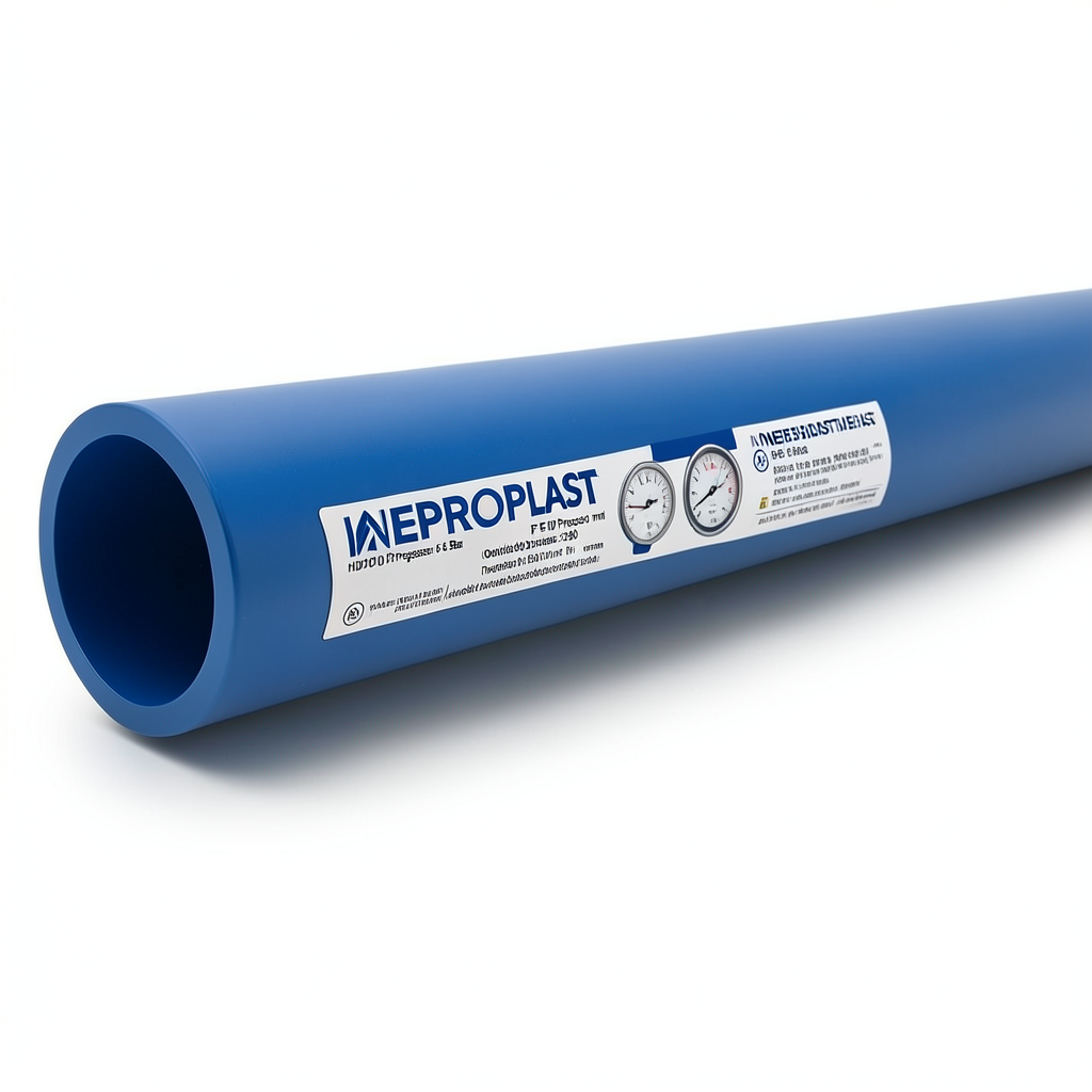 Neproplast HDPE Pipes PE 100 Pressure 6 Bar Outside Diameter 280 mm Thickness 10.2 mm Blue | NEPROPLAST