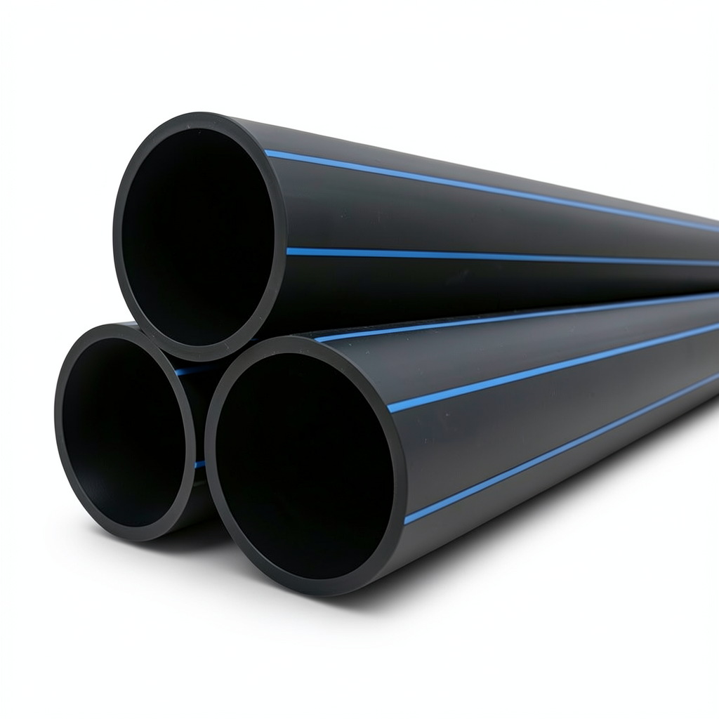 مواسير HDPE نيبروبلاست PE 100 ضغط 12.5 بار قطر خارجي 225 مم سمك 16.6 مم لون اسود | نيبروبلاست