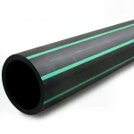 مواسير HDPE الراجحي    قطر خارجي   50 مم سمك 3 مم لون أسود مع خطوط خضراء   