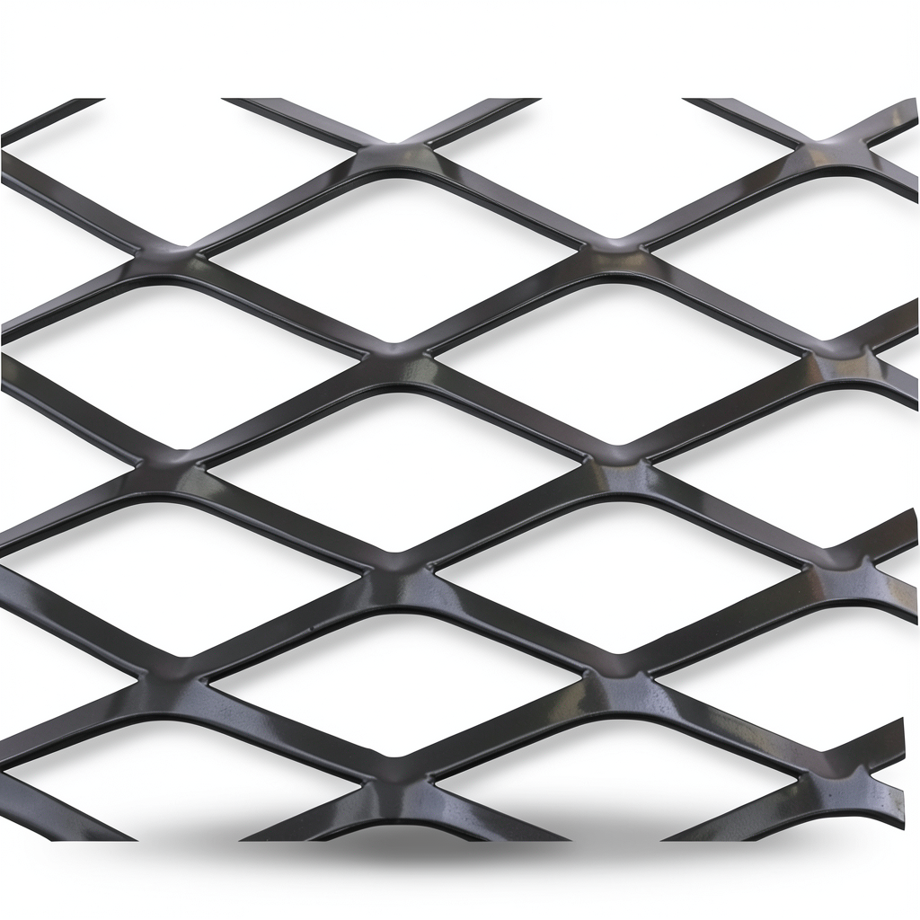 Hot Rolled Black Steel Expanded Metal Mesh Thickness 6 mm Width 2.44 m Length 5 m