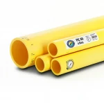 مواسير HDPE نيبروبلاست PE 80 ضغط 4 بار قطر خارجي 250 مم سمك 7.7 مم لون أصفر 