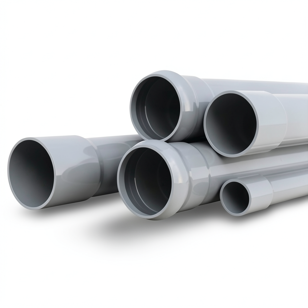 UPVC Pipes Nominal Pressure 16 Bar Outer Diameter 75 mm Thickness 5.6 mm Gray