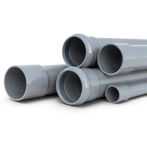 UPVC Pipes Nominal Pressure 10 Bar OD 225 mm Thickness 10.8 mm Gray