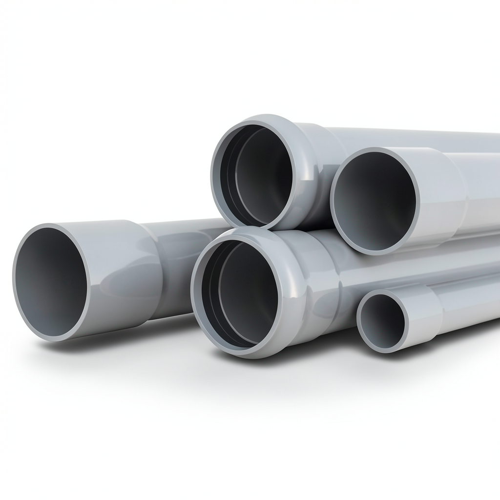 UPVC Pipes Nominal Pressure 16 Bar Outer Diameter 280 mm Thickness 20.8 mm Gray