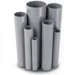 UPVC Pipes Modern Technology Nominal Pressure 6/20 Bar Outside Diameter 225 mm Thickness 5.6 mm Gray Colour