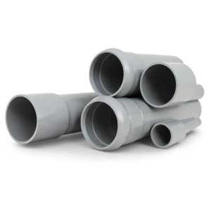مواسير UPVC ضغط اسمي 16 بار قطر خارجي 160 مم سمك 11.9 مم لون رمادي