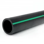 أنابيب بلاستيك HDPE ضغط  4 بار [PE 80] قطر خارجي 630 مم  SDR 41  لون اسود مع خط اخضر | مصنع المنى