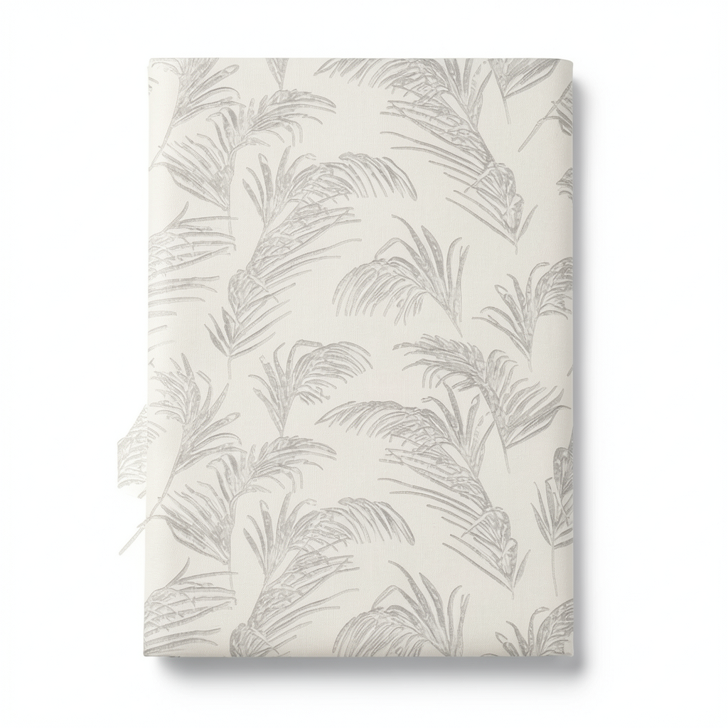 Italian Wallpaper Leaf-Patterned Design 10m x 1.06m Beige, Model 46743