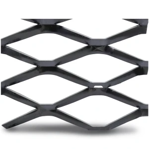 Hot Rolled Steel Expanded Metal Mesh 2.3 mm Thickness 1.22 m Width 1 m Length, Black