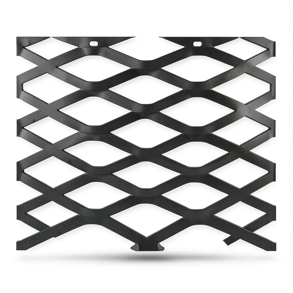 Hot Rolled Black Steel Expanded Metal Mesh 1.2 mm Thickness 1.22 m Width 2 m Length