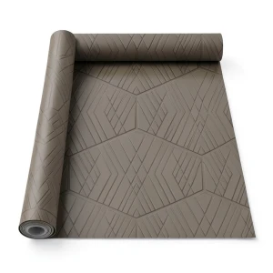 Italian Wallpaper Geometric Design 10m x 0.73m Dark Beige
