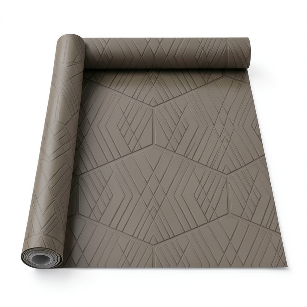 Italian Wallpaper Geometric Design 10m x 0.73m Dark Beige