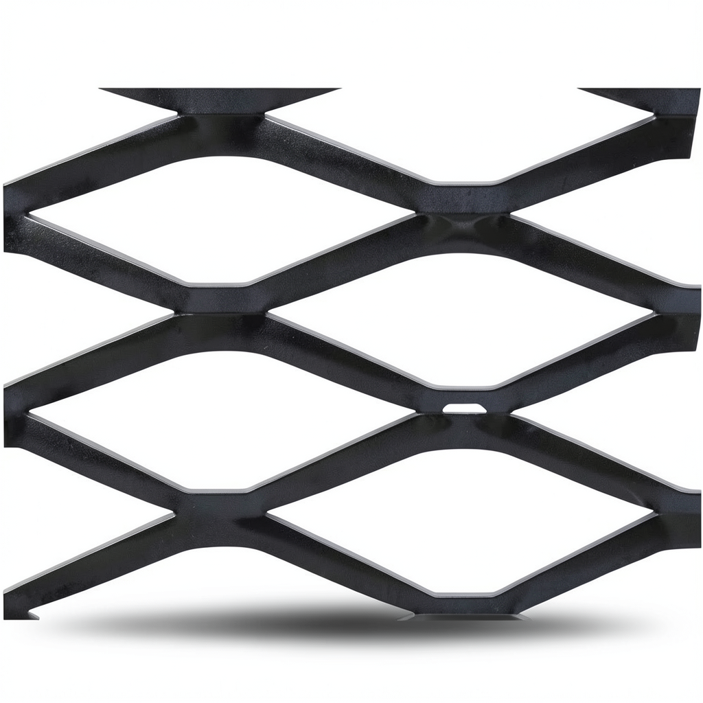 Hot Rolled Black Steel Expanded Metal Mesh Bahri 1.5 mm Thickness 2 m Length 1.22 m Width