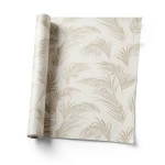 Wall Decoration Leaf-Patterned 10 m x 1.06 m Beige