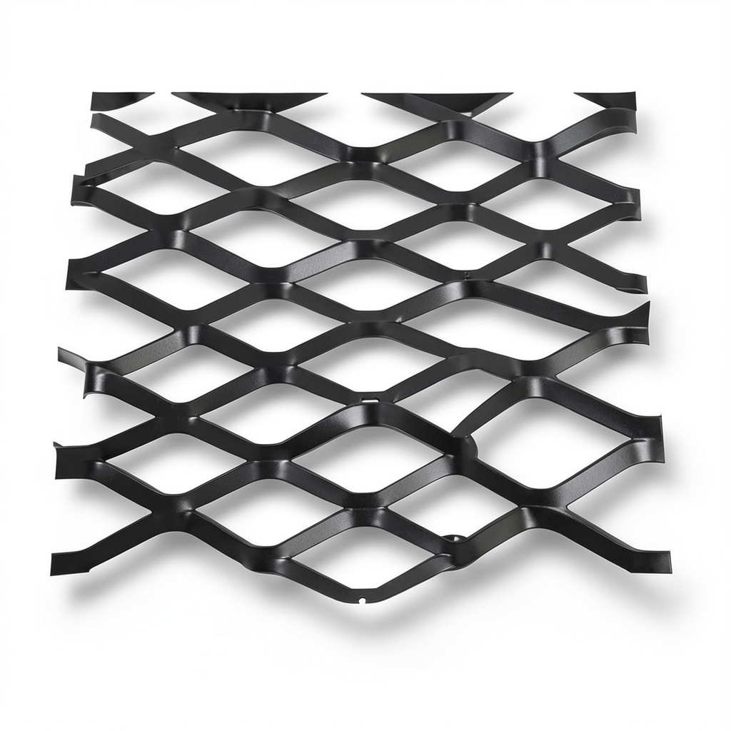 Hot Rolled Black Steel Expanded Metal Mesh Bahri 1.5 mm Thickness 2 m Length 1.22 m Width