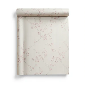 Italian Wallpaper Floral Design Beige Color, Size 10mx0.53m, Model Z66833