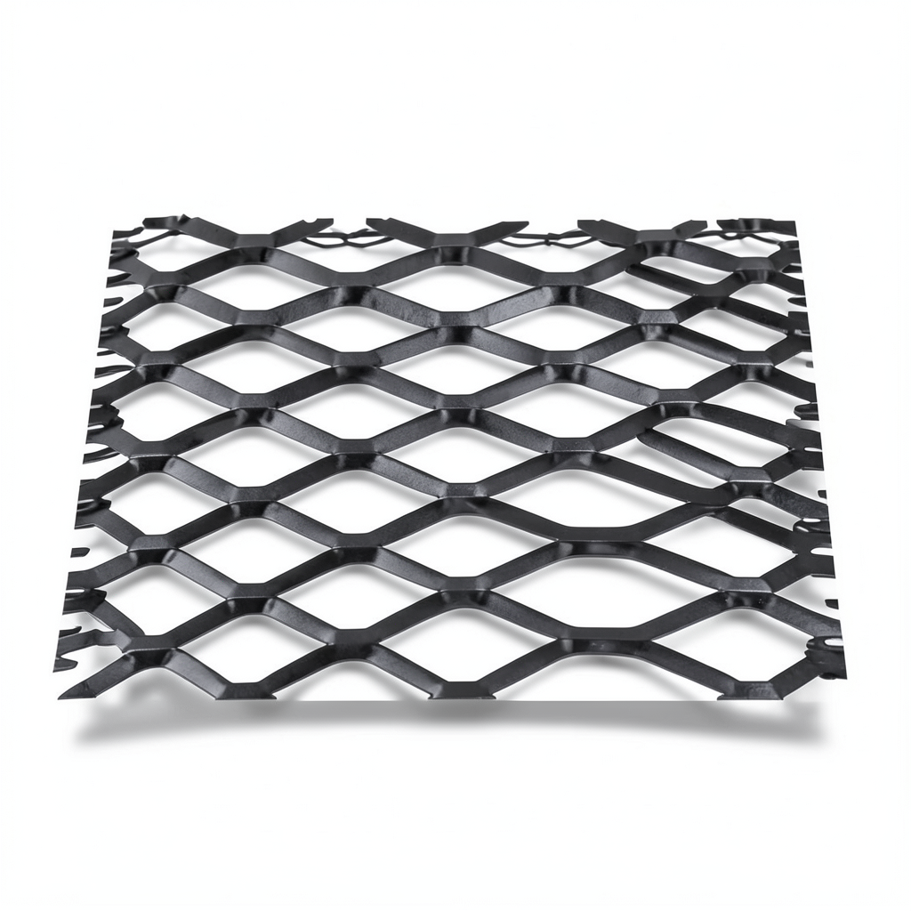 Hot Rolled Black Steel Expanded Metal Mesh Bahri Thickness 2.8 mm Length 4 m Width 1.22 m