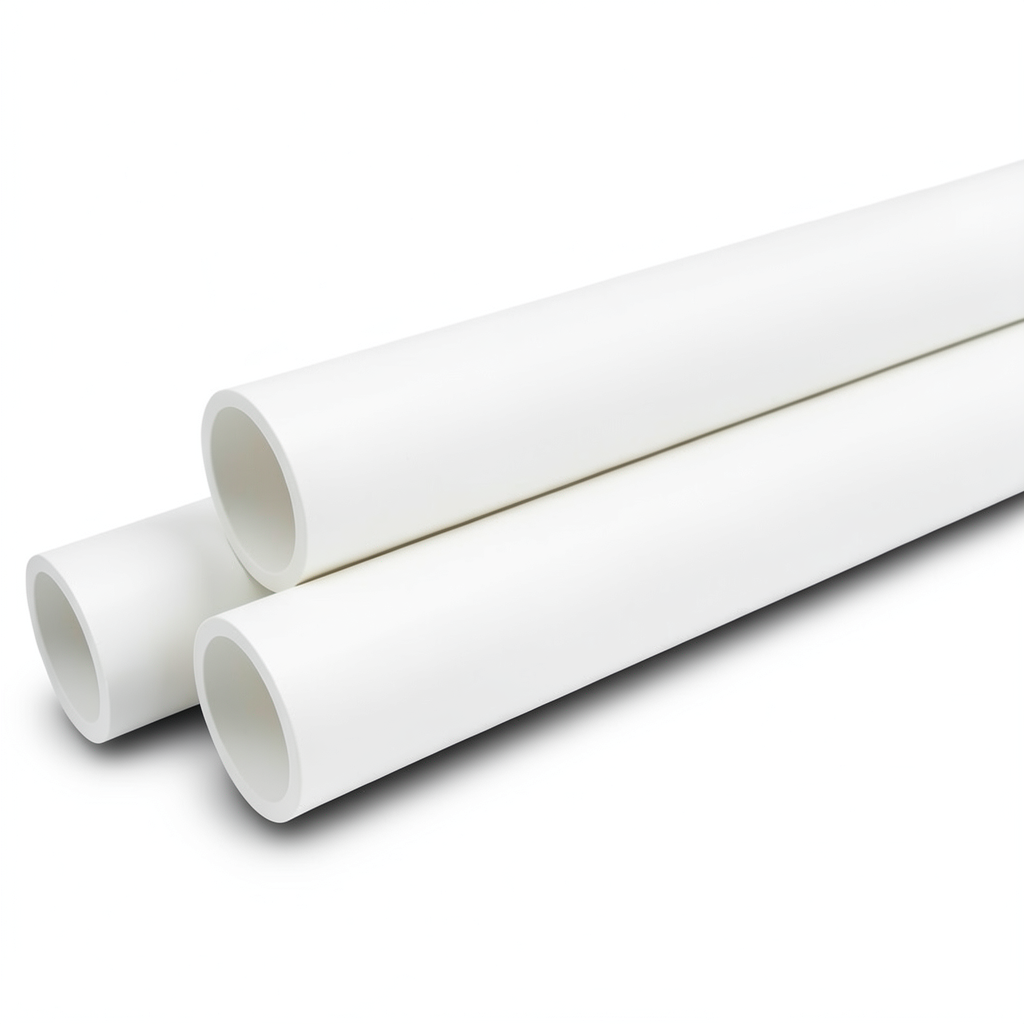 مواسير UPVC ضغط اسمي 10 بار قطر خارجي 160 مم سمك 7.7 مم لون أبيض