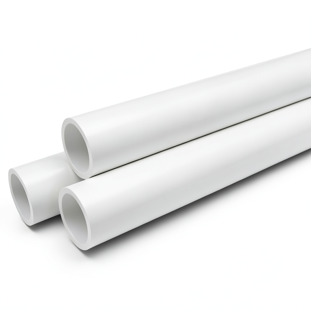 UPVC Pipes Nominal Pressure 6 Bar Outside Diameter 40 mm Thickness 1.8 mm White