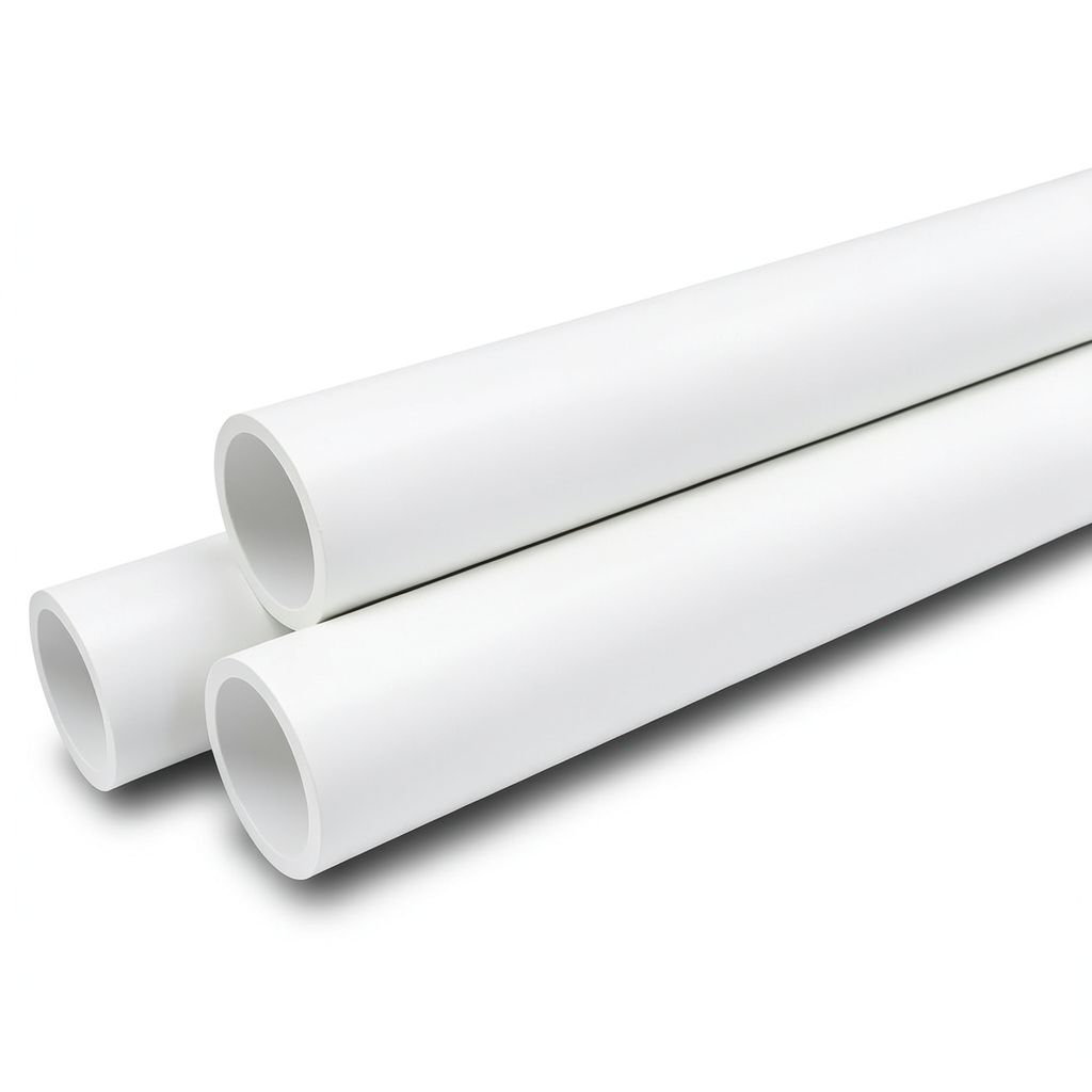 مواسير UPVC ضغط 6 بار قطر خارجي 50 مم سمك 1.8 مم لون أبيض