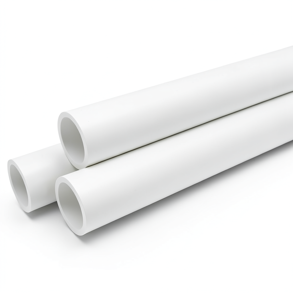 مواسير UPVC ضغط 10 بار قطر خارجي 250 مم سمك 11.9 مم لون أبيض