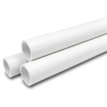 مواسير UPVC ضغط اسمي 6 بار قطر خارجي 63 مم سمك 1.9 مم أبيض