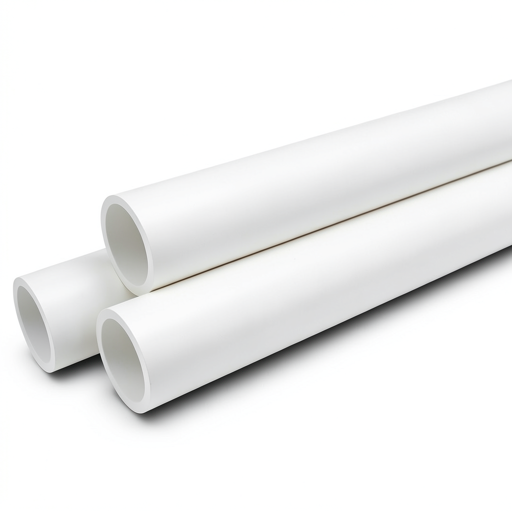 مواسير UPVC ضغط اسمي 10 بار قطر خارجي 160 مم سمك 7.7 مم لون أبيض