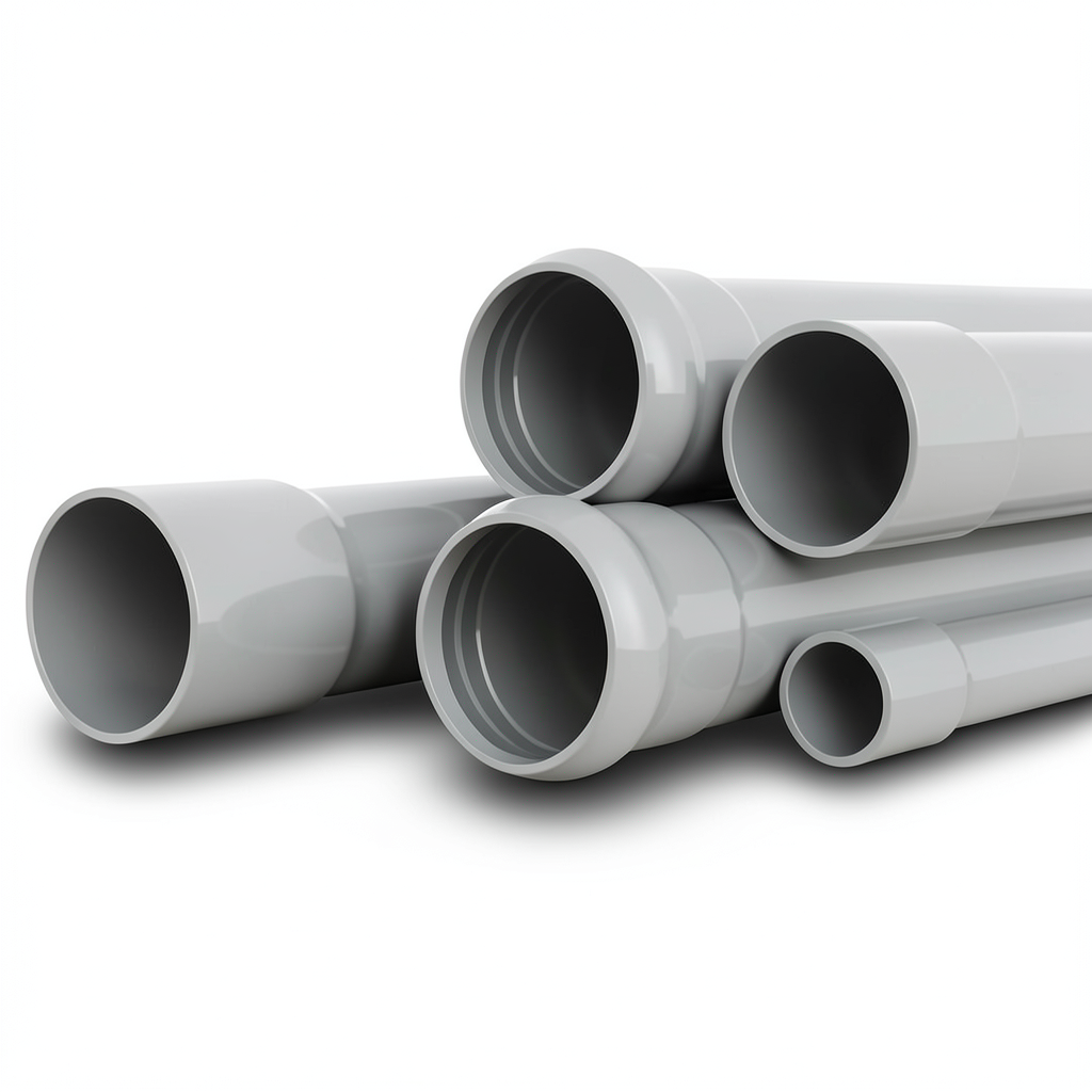 UPVC Pipes Nominal Pressure 16 Bar Outer Diameter 400 mm Thickness 29.7 mm Gray