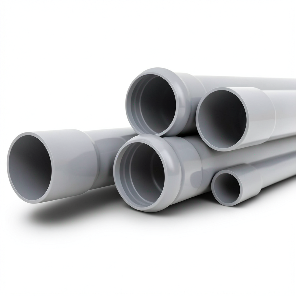 UPVC Pipes Nominal Pressure 10 Bar Outer Diameter 280 mm Thickness 13.4 mm Gray