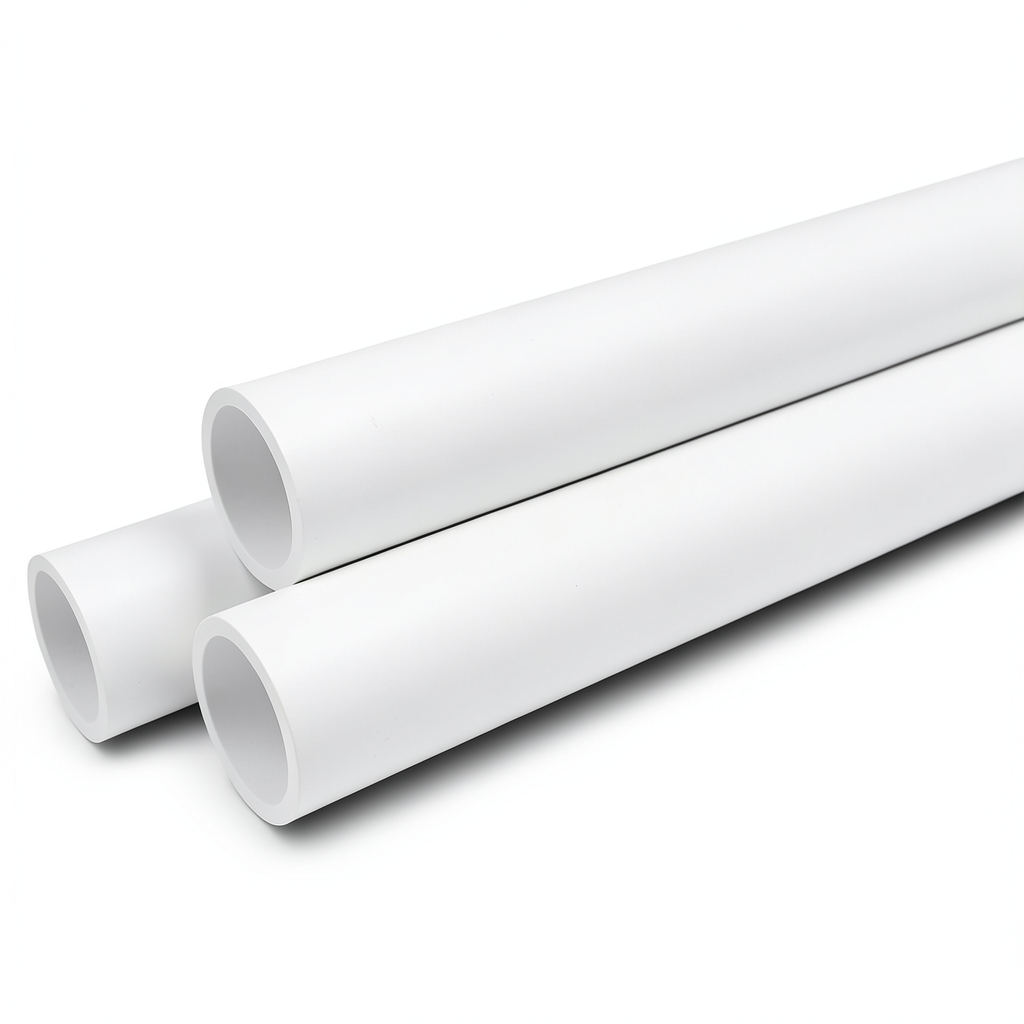 مواسير UPVC ضغط 10 بار قطر خارجي 225 مم سمك 10.8 مم لون أبيض