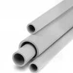 مواسير UPVC الخليجية جدول 40  مقاس ½ إنش سمك 2.77 مم لون رمادي فاتح