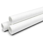 مواسير UPVC ضغط 10 بار قطر خارجي 250 مم سمك 11.9 مم لون أبيض