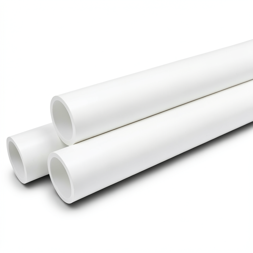 مواسير UPVC ضغط 10 بار قطر خارجي 250 مم سمك 11.9 مم لون أبيض