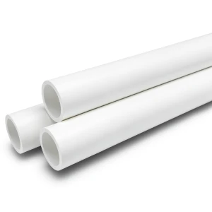 مواسير UPVC ضغط 10 بار قطر خارجي 355 مم سمك 16.9 مم لون أبيض