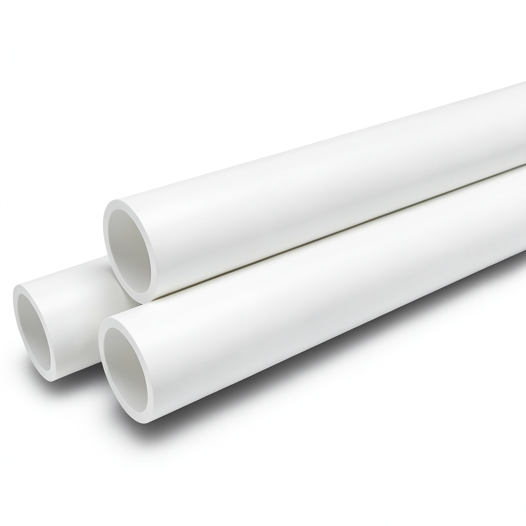 مواسير UPVC ضغط 10 بار قطر خارجي 355 مم سمك 16.9 مم لون أبيض