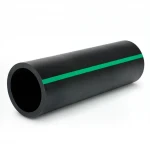 أنابيب HDPE ضغط  4 بار [PE 80] قطر خارجي 355 مم  SDR 41  لون اسود مع خط اخضر | مصنع المنى