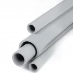 UPVC Pipes 3P Brand Schedule 40  Size 8 inch Thickness 8.18 mm  light Gray Colour