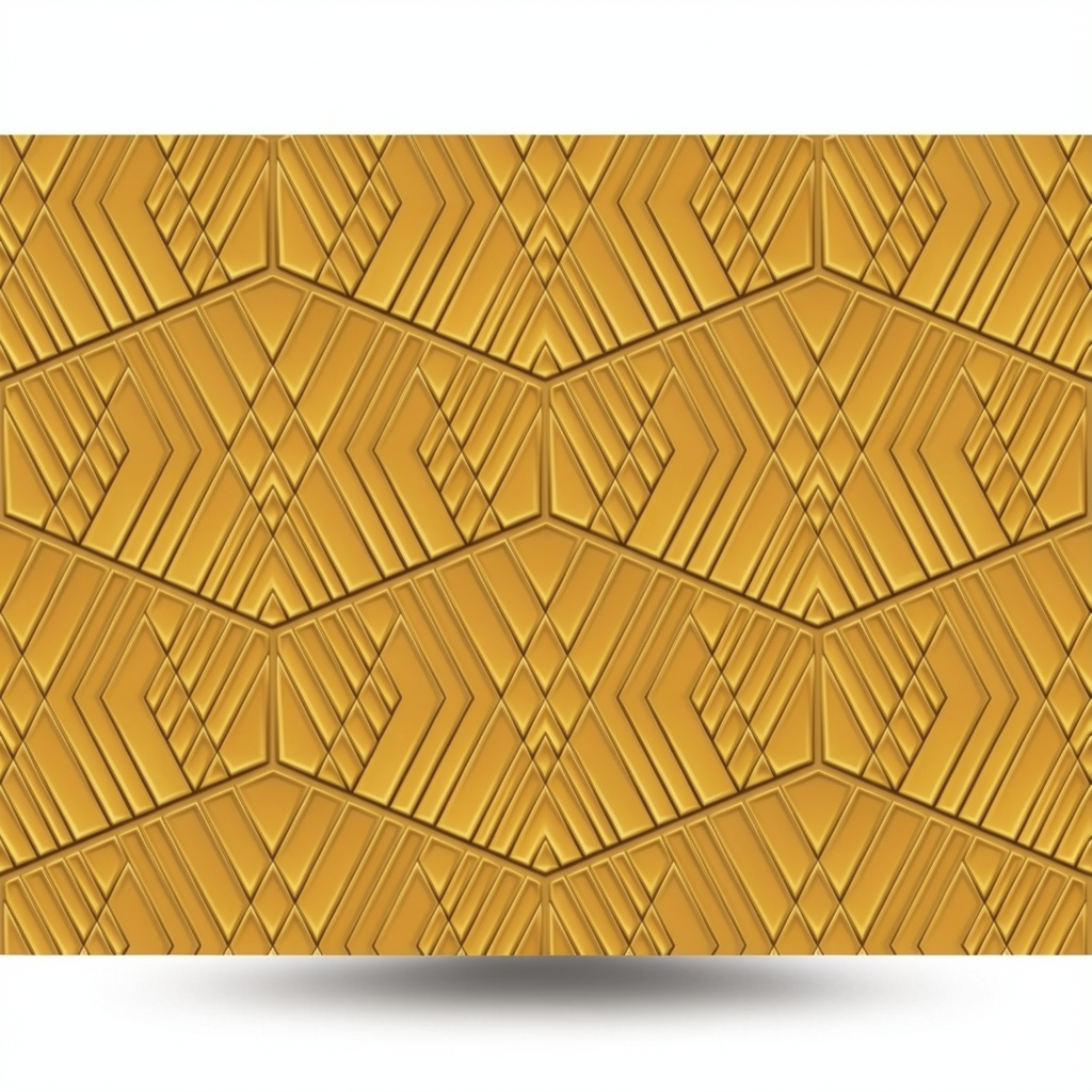 Italian Wallpaper 10m x 0.73m Golden Color, Model Z90074