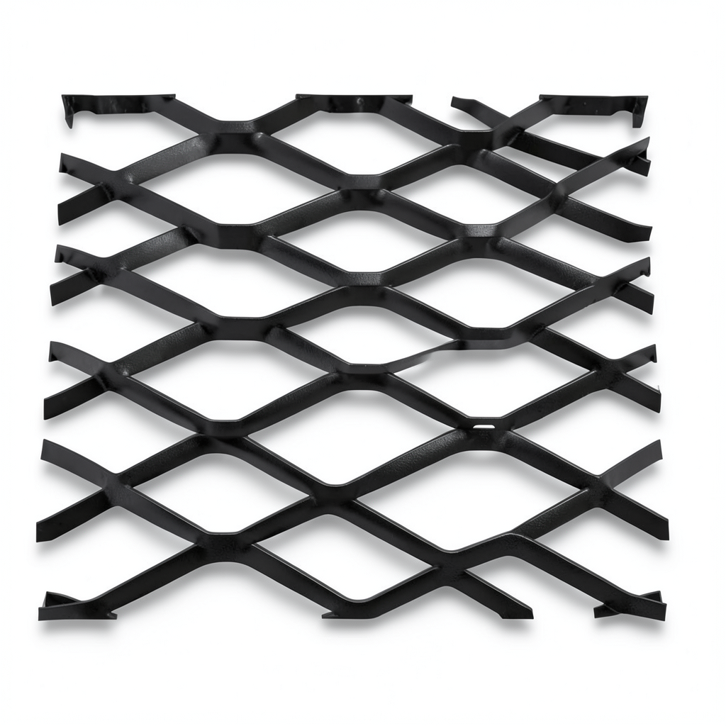 Hot Rolled Black Steel Expanded Metal Mesh Bahri 2.8 mm Thickness 1.22m Width 5m Length
