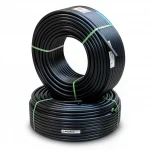 أنابيب HDPE نيبروبلاست PE 80 ضغط 10 بار قطر خارجي 125 مم سمك 9.2 مم لون اسود