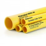 Neproplast  HDPE Pipes PE 80 Pressure 3.2 Bar Outside Diameter 160 mm Thickness 4.0 mm Color Yellow