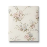 Italian Wallpaper Floral Design Beige Color, Size 10mx0.53m, Model Z66857