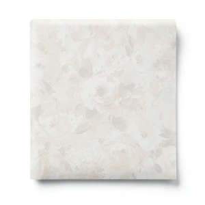 Italian Wallpaper Floral Design 10mx0.53m Light Beige