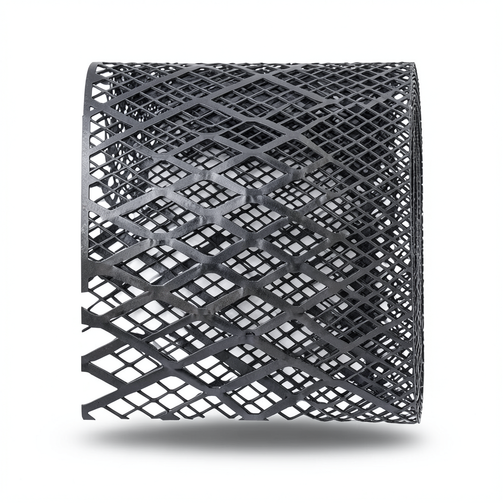 Hot Rolled Black Steel Expanded Metal Mesh Bahri 2.8 mm Thickness 1.22m Width 5m Length